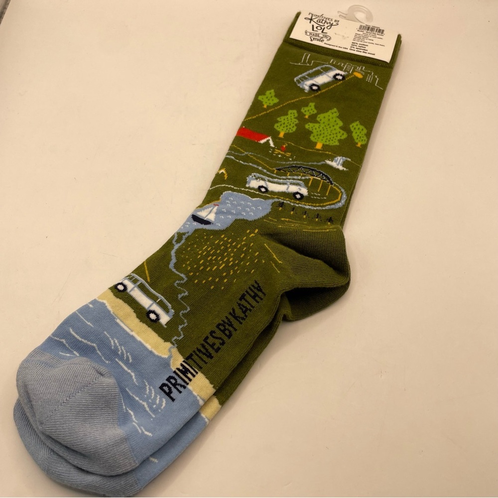 These Are My Road Trip Socks primitives by Kathy